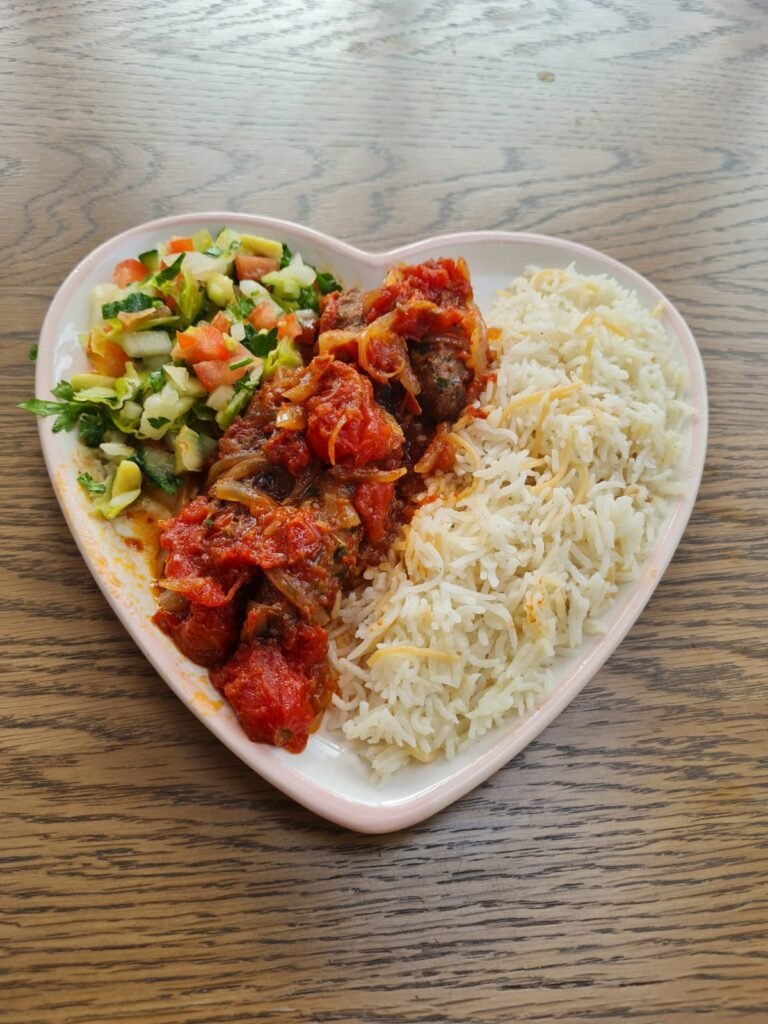Air Fryer Lamb Kofta in Chunky Tomato Sauce